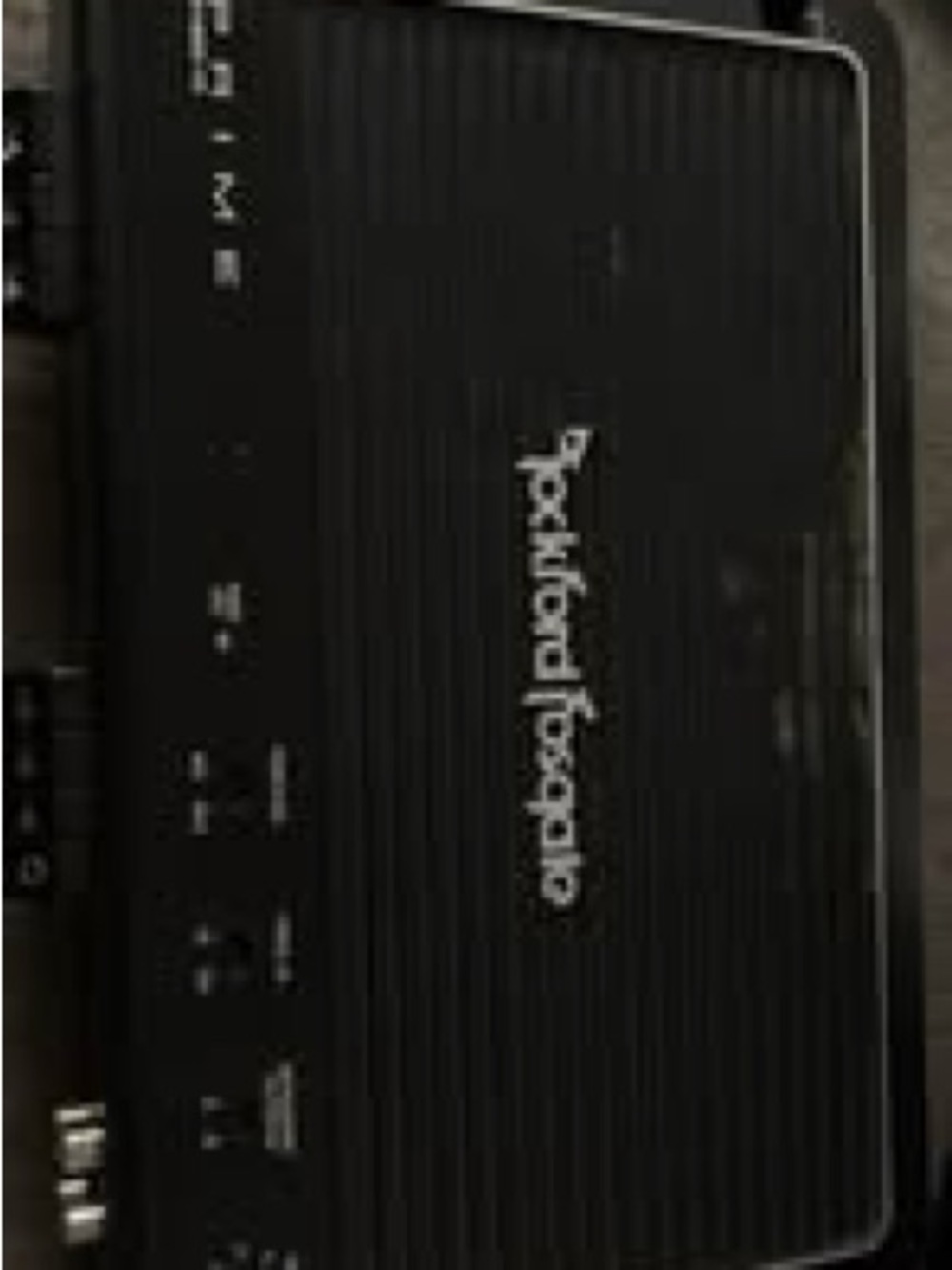 Rockford Fosgate Black Ribbed Car Amplifier